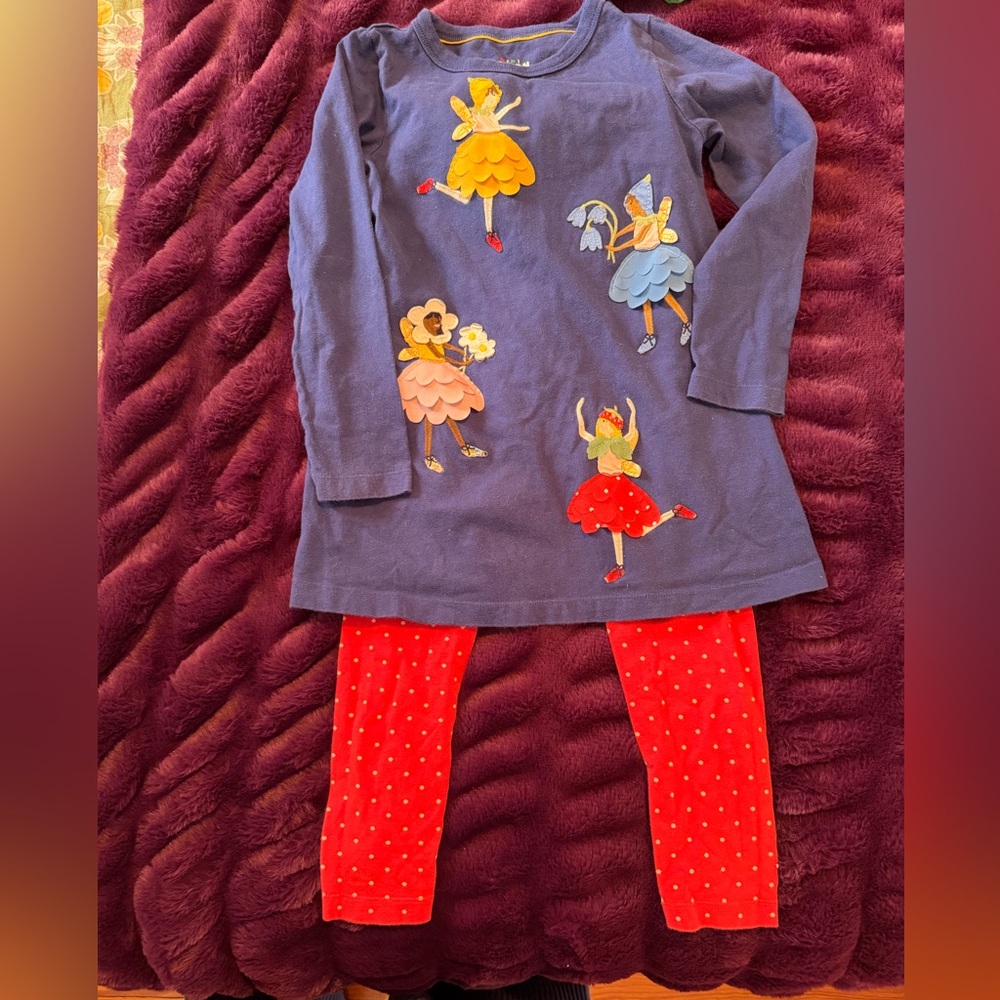 Mini Boden Blue and Red Kids Matching Set